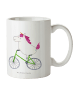 Mr. & Mrs. Panda Kinderbecher Einhorn Radfahrer ohne Spruch in Weiß