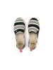 Flip Flop Espadrilles "espadrille*striped" in Schwarz