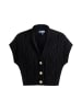 DreiMaster Vintage Damen Strick Weste in SCHWARZ