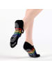 MUNADUNA Yoga-/Pilates-Zehensocken – X Regenbogen Cross-Band in Weiß