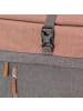 travelite Basics Rollup Rucksack 47 cm Laptopfach rosa-grau