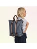 Toscanto Toscanto Cityrucksack Leder, Canvas hellblau ca. 43cm