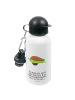 Mr. & Mrs. Panda Kindertrinkflasche Avocado Yoga mit Spruch in Weiß
