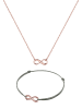 Elli Schmuckset 925 Rosegold Infinity in Rosegold