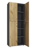 VCM  Büroschrank Bücher Ordner Aktenschrank Lona 5fach in Anthrazit / Honig-Eiche