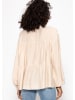 SASSYCLASSY Leichte Bluse mit Volants in Creme