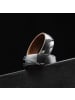 Holzkern Herren-Ring Edelstahl Sumo Eiche/Damast Weite 62 Braun