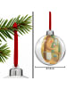 Mr. & Mrs. Panda Christbaumkugel Igel Wein Design ohne Spruch in Weiß
