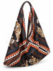 collezione alessandro Schultertasche " Sacca Tigri " in schwarz