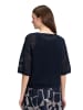 BETTY & CO Strickpullover mit Lochmuster in Dunkelblau