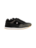 Serge Blanco Niedrige Sneakers aus Leder Schwarz