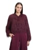 Vera Mont Bomberjacke mit Lurexfaden in Deep Dahlia