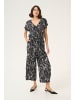 Kaffe Overall KAmira Loose fit in Black/Chalk Graphic Print