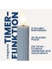 STAR Trading LED Stabkerze Flamme Stripe 2er-Set aus Wachs, blau in Blau