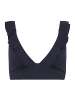 Sea Level Essentials Frill Bra Top in NIGHT SKY