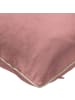 Erwin Müller Nicky-Velours, Samt Kissenhülle 2er-Pack Manchester in altrosa
