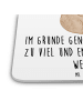 Mr. & Mrs. Panda Glasuntersetzer Bär Arzt mit Spruch in Weiß