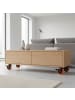 relaxdays 4 x Lenkrollen in Schwarz/ Orange - 125 mm