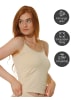 Yenita® Spaghetti Top - Unterhemd 4er Set Träger Top in haut
