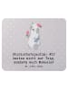 Mr. & Mrs. Panda Mouse Pad Physiotherapeutin Humor mit Spruch in Grau Pastell