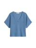 Marc O'Polo Kurzarm-Pullover loose in Provincial Blue