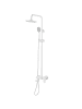 Beliani Wannenarmaturen GURARA in Weiß - (W) 23 x (H) 83 x (L) 36 cm
