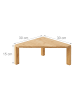 relaxdays Arbeitsplatten-Regal in Natur - (B)30 x (H)15 x (T)30 cm