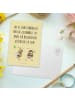 Mr. & Mrs. Panda bildkarte Hummeln Kleeblatt mit Spruch in Gelb Pastell