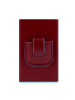 Piquadro Black Square Kreditkartenetui RFID Schutz Leder 6 cm in red
