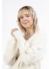 myMo Damen Strickjacke in Wollweiss