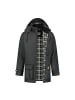 MGO leisure wear William Wax Parka in Schwarz