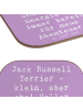 Mr. & Mrs. Panda Glasuntersetzer Spruch Jack Russell Terrier mit... in Lavendeltraum