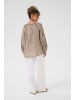 Cream Langarm-Bluse CRGem Regular fit in Feather Gray