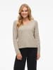 Vila Strickpullover in Natural Melange