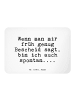 Mr. & Mrs. Panda Magnet Wenn man mir früh... mit Spruch in Weiß