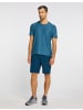 Joy Sportswear Rundhalsshirt VITUS in metallic blue melange