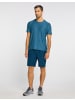 Joy Sportswear T-Shirt VITUS in metallic blue melange