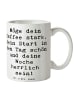 Mr. & Mrs. Panda Tasse Spruch Selbstzweifel Überwinden mit Spruch in Weiß