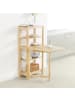 SoBuy Esszimmerhochschrank in Naturholz - (W) 59 x (H) 126 x (L) 68 cm