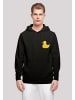 F4NT4STIC Basic Hoodie Yellow Rubber Duck HOODIE UNISEX in schwarz