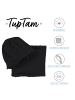TupTam Unisex Set Kinder Beanie Mütze Schlauchschal in schwarz