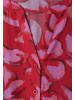 Street One Midi-Kleid mit Split Neck und Print in salsa red