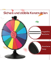 COSTWAY Glücksrad zum Drehen in Bunt