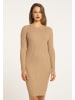 faina Damen Strickkleid in Kamel