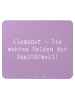 Mr. & Mrs. Panda Maus Pad Spruch Klempner Helden mit Spruch in Lavendeltraum