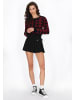 myMo ROCKS Cardigan in black burgundy