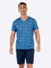 HOM Pyjama Short Sleepwear Beachcomber in blue print