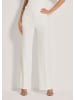 MADELEINE Palazzo-Hose mit Bügelfalten in weiß