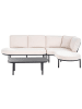 Beliani 9-tlg Sitzgruppe POLLINA in Schwarz/Beige
