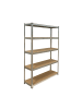 relaxdays Schwerlastregal in Silber - (B)120 x (H)200 x (T)40 cm